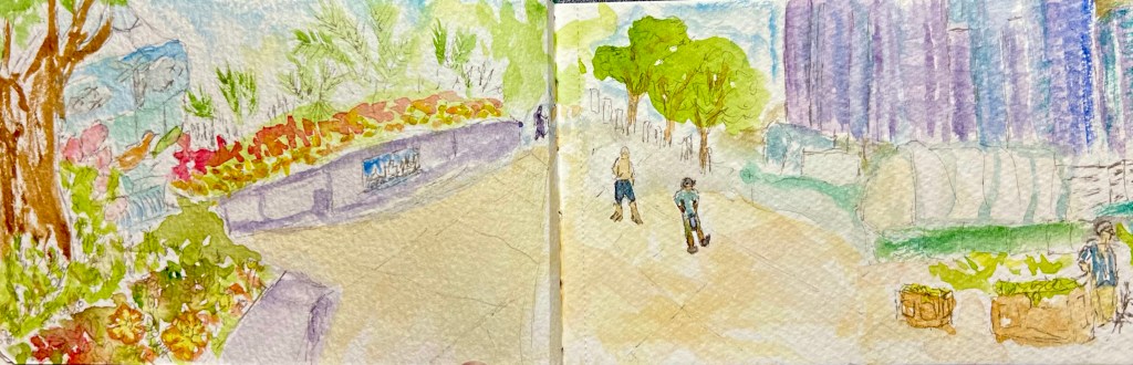 Paint-out, Detroit Riverwalk